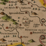 Detail from the John Speed Buckinghamshire map