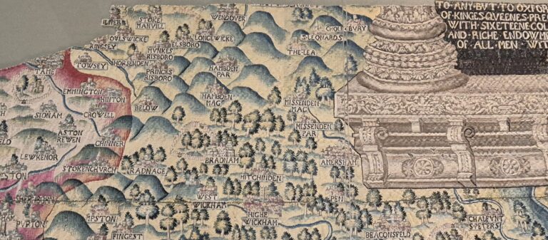 Part of the Sheldon Tapestry Map showing Amersham